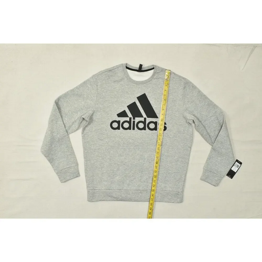 Adidas Golf Men's Size Medium Gray Heather CVC Fleece Crewneck Sweatshirt NEW